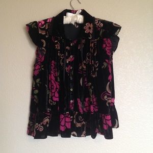 POL Black Velvet top.